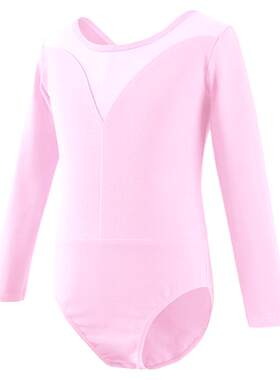 女童粉色芭蕾舞练功服套装
