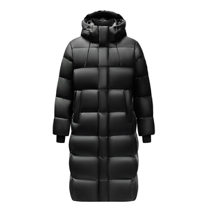 鸭鸭羽绒服女2025新款冬季中长款保暖排骨鹅绒服巨好看黑标鹅系列