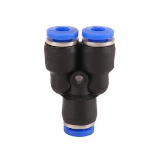 气管快速接头Y型等径变径三通PY4异径PW10转8mmPU管快插气动元件