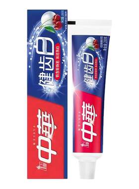 【热卖促销】中华健齿白牙膏200g克清新薄荷味果味牙膏家庭实惠装