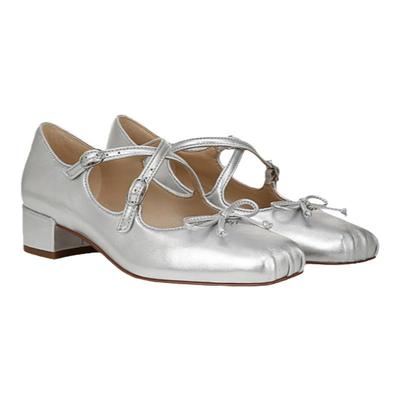 SAM EDELMAN山姆爱德曼2025秋褶皱玛丽珍蝴蝶结交叉单鞋ROSITA