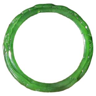 {芳心千重似束}隆和斋珍藏新疆和田碧玉籽料雕花手镯女款玉器玉镯