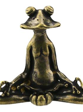 复古做旧实心青蛙手把件工艺品