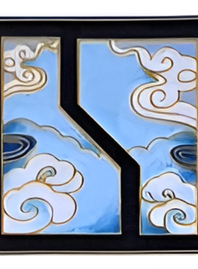 极氪个性车标定制景泰蓝珐琅彩