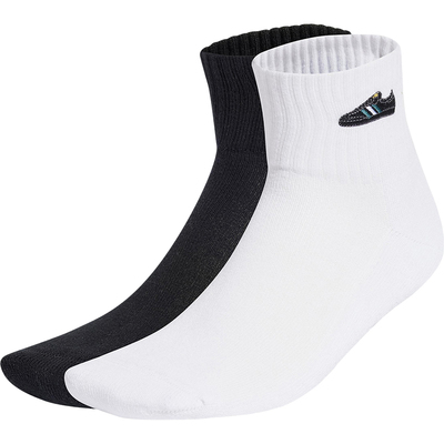 阿迪达斯男女运动透气中筒袜