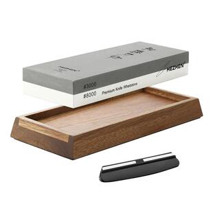 和臻白刚玉专业磨刀石1000/5000目双面油石刀具快速修复工具砥石