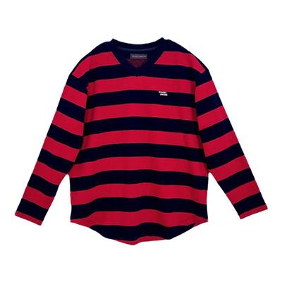 PRIDE*UNION撞色条纹针织卫衣