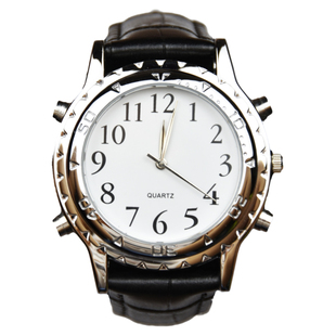 老人手表女盲人手表老年人整点语音报时手表男电子手表中老年专用