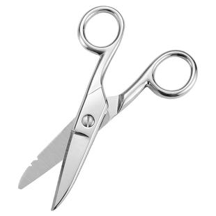 电工剪刀钓鱼不锈钢剪刀专用大力马PE线鱼线剪剥线剪线槽铅铁皮剪