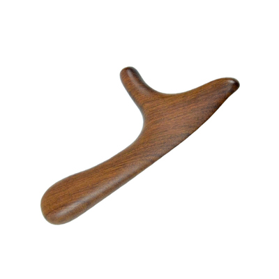 金丝檀木多功能点穴三角雀刮痧板