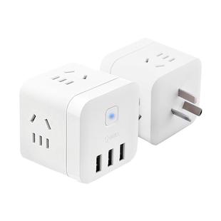 公牛usb魔方插座多口转换插头20W快充充电器多功能插排插线板带线