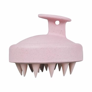 厂家麦积秸杆硅胶洗头刷头部按摩爪头皮清洁按摩梳现货