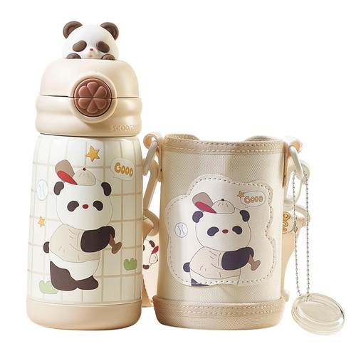 科巢儿童保温杯水杯宝宝幼儿园小学生吸管杯上学专用便携水壶男女