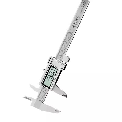 得力工业级高精度数显卡尺