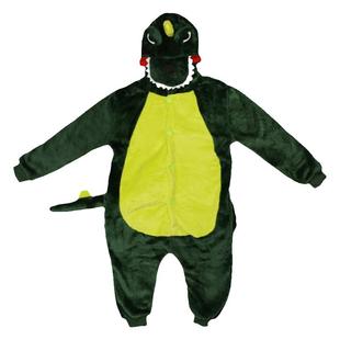 热卖儿童法兰绒恐龙连体睡衣女小孩男童秋冬动物卡通珊瑚绒家居服