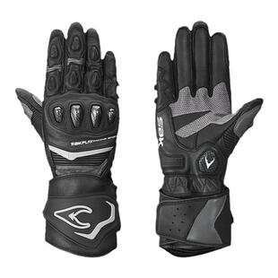 SBK机车手套摩托车赛车防摔防滑手套 四季碳纤维越野防摔长款手套