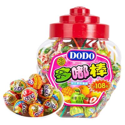 徐福记棒棒糖1026g桶装水果味喜