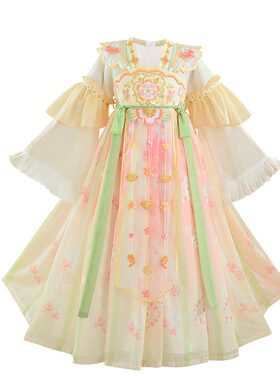 汉服女童2026新款春夏古风超仙小女孩唐装中国风儿童古装裙子春装
