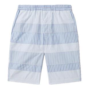IT CDG COMME des GARCONS SHIRT男装条纹拼接短裤五分裤时尚清爽