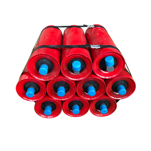 输送带托辊滚筒托辊支架无动力皮带传送带托辊组输送机配件包胶辊