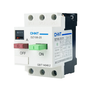 正泰电机保护器塑壳式断路器DZ108-20/211 16A可调节电流空气开关
