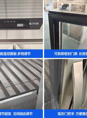 冷藏展示柜大双门大三门串串烧烤菜品便利店玻璃门立式保鲜柜冷柜