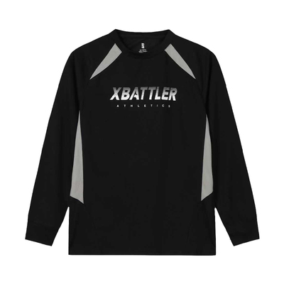 上阵速干衣长袖T恤套头衫2025秋季新款男圆领投篮服透气羽毛球服