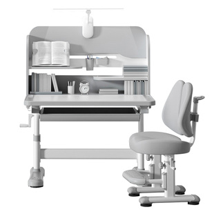 伯课儿童学习桌儿童书桌写字桌椅套装小学生简约家用课桌椅可升降