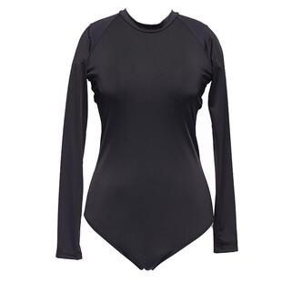 MEMORYBABY温泉度假新品防晒性感露背镂空长袖潜水游泳连体泳衣女