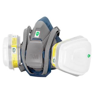 3M6502QL+6002快扣版防毒面具防硫化氢氯气二氧化硫酸性气体防护