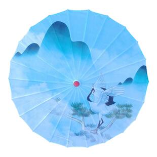 油纸绸布舞蹈演出中国风古风伞跳舞儿童走秀防晒烟火汉服手工油伞