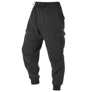 [季末折扣]Y3山本耀司男士秋冬长裤款宽松束脚时尚工装裤子HG8604