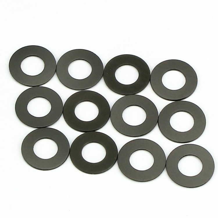 垫圈尼龙M5平垫塑胶黑色0.61mm0.3内径50.4石墨0.5垫片超薄