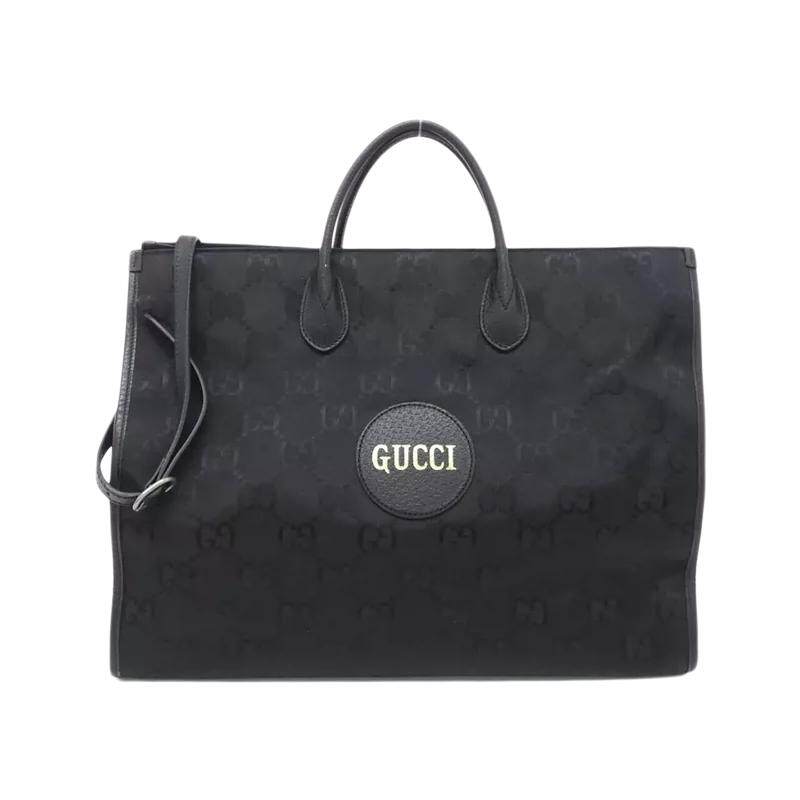 中古GUCCI古驰帆布斜挎女包
