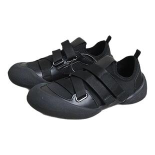 SGIRL原宿风魔术贴布面德训鞋2025春季ins潮丑萌休闲百搭板鞋女单