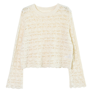 GESGOO设计感重工刺绣长袖衬衫上衣女2025秋新款法式气质内搭小衫