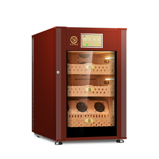 布尔道格恒温恒湿雪茄柜德国进口雪松木小保湿柜指纹锁四代VC118