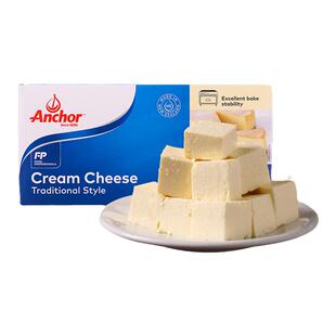 安佳Anchor奶油芝士块1kg新西兰进口蛋糕面包奶茶咖啡烘焙奶盖