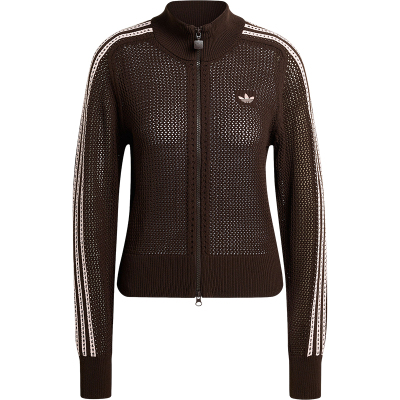 Adidas/阿迪达斯正品三叶草女士休闲立领针织透气开衫外套KE0202
