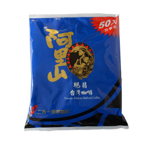 优游吧斯速溶咖啡二合一无糖阿里山玛翡台湾咖啡特浓750g/50包