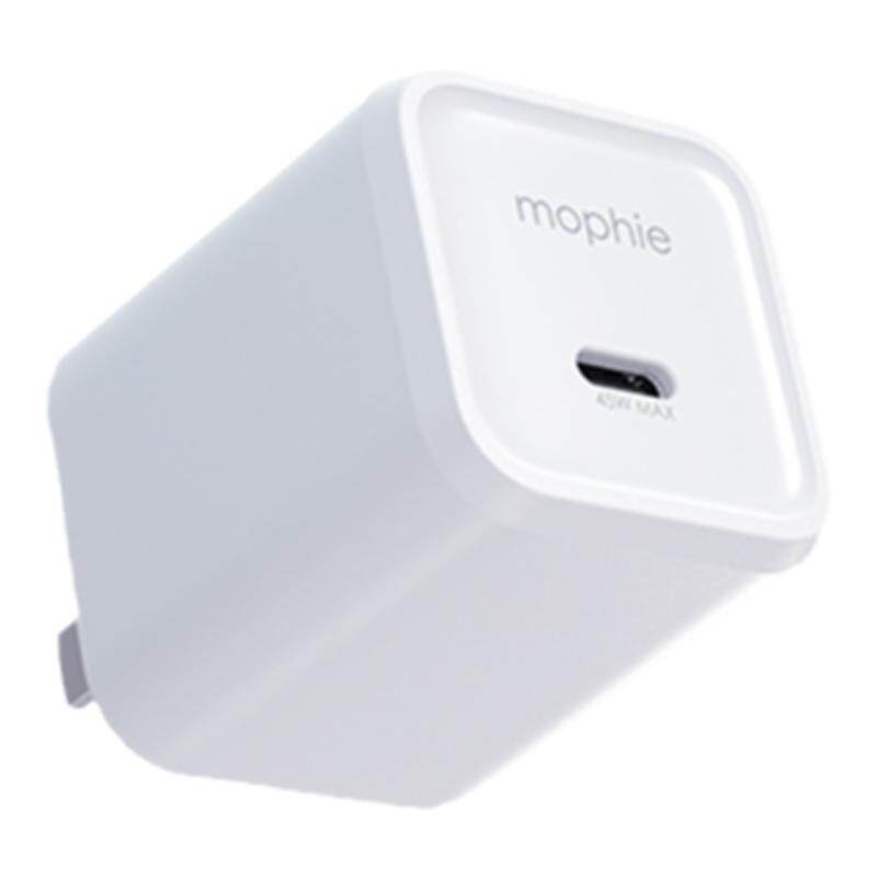mophie摩尔菲45W氮化镓avs充电头typec快充头USB-C充电器套装适用iPhone18ProMax苹果duo
