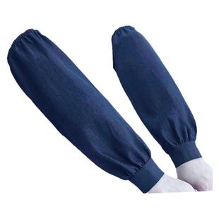 牛仔布袖套劳保男士工作长款加厚耐磨手臂套袖女电焊防污护袖头夏