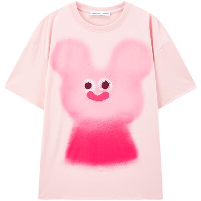 商场同款 可露丽风Jon Burgerman联名T恤女太平鸟夏新款A3CNF2335