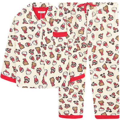 2025新款hellokitty卡通睡衣女春秋冬季纯棉长袖可爱网红风家居服