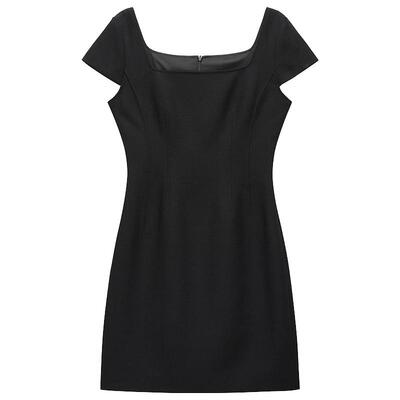 OCHIRLY欧时力方领A字连衣裙