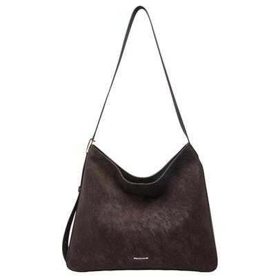 稻草人大容量简约高级感水桶包包