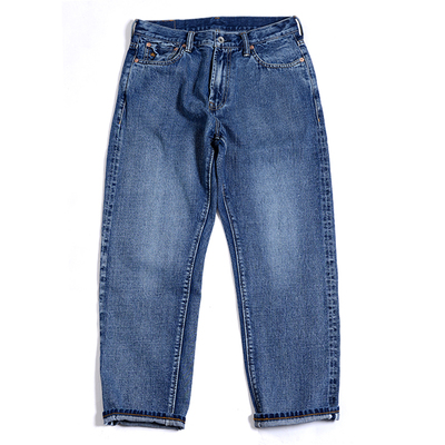 nativewell靛蓝窄幅牛仔长裤