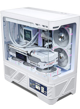 瓦尔基里VK03-M机箱曲面海景房6.2寸触摸屏台式电脑支持360水冷