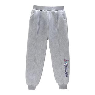 女童棉裤加绒加厚外穿东北儿童一条过冬三层夹棉裤子休闲运动卫裤