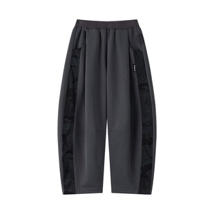 漫画家【弯刀卫裤】儿童长裤亲肤柔软空气层牛仔拼接弯刀裤男女